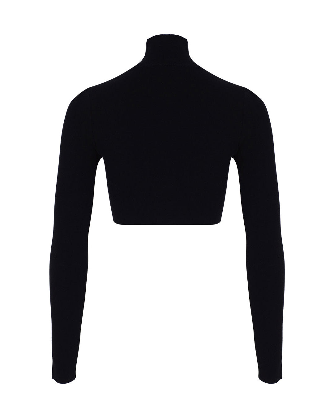 Turtleneck Knit Crop Top