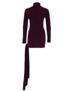 Mini Cashmere Dress with Scarf