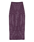 Fishnet Pencil Skirt with Crystals