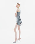 Flared Mini Wool Dress