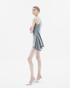 Flared Mini Wool Dress
