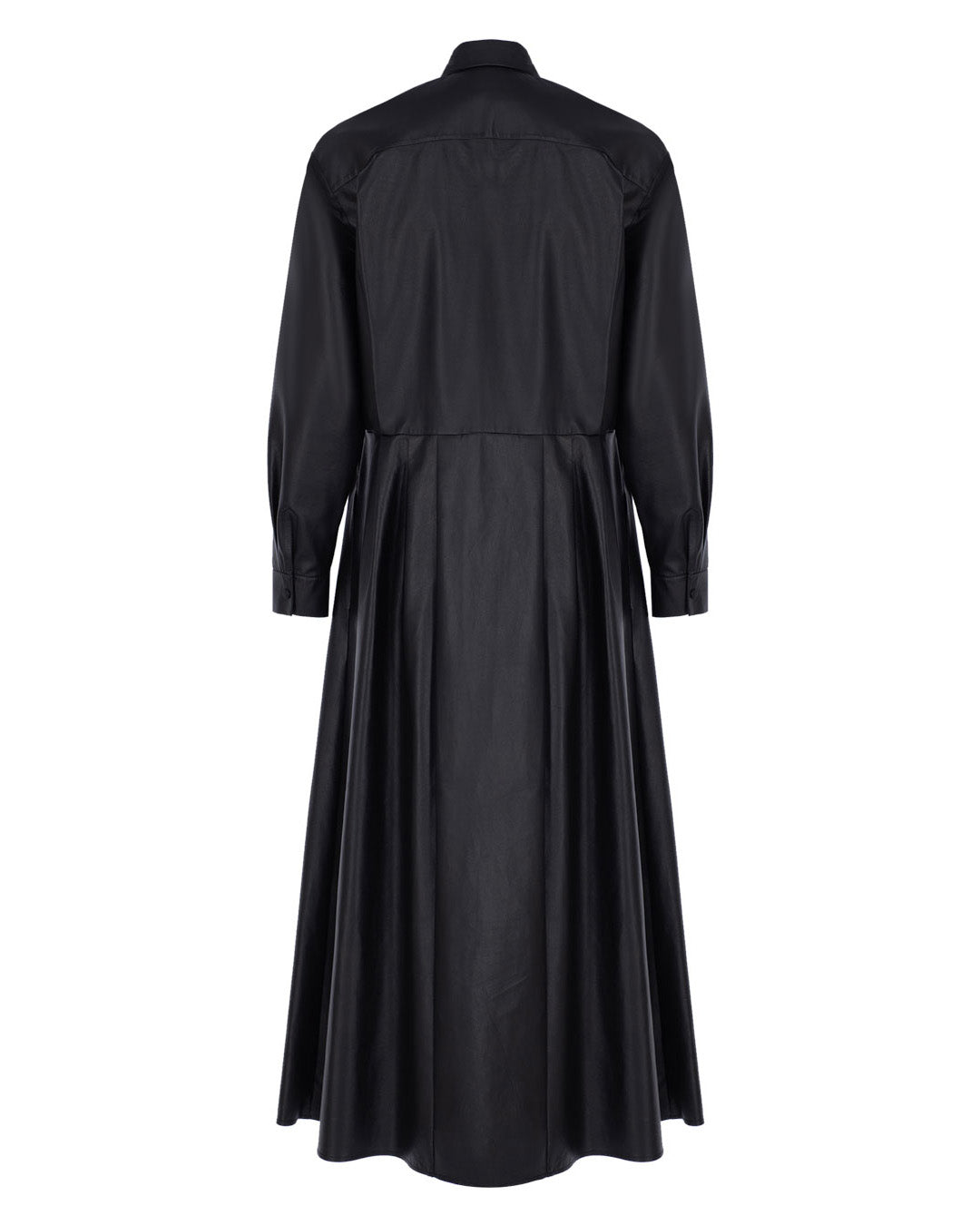 Maxi Leather Shirt Dress 0 Maxi Leather Shirt Dress 0