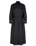 Maxi Leather Shirt Dress