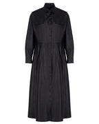 Maxi Leather Shirt Dress