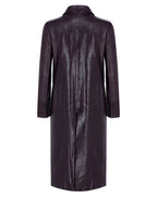 Wrap Leather Coat