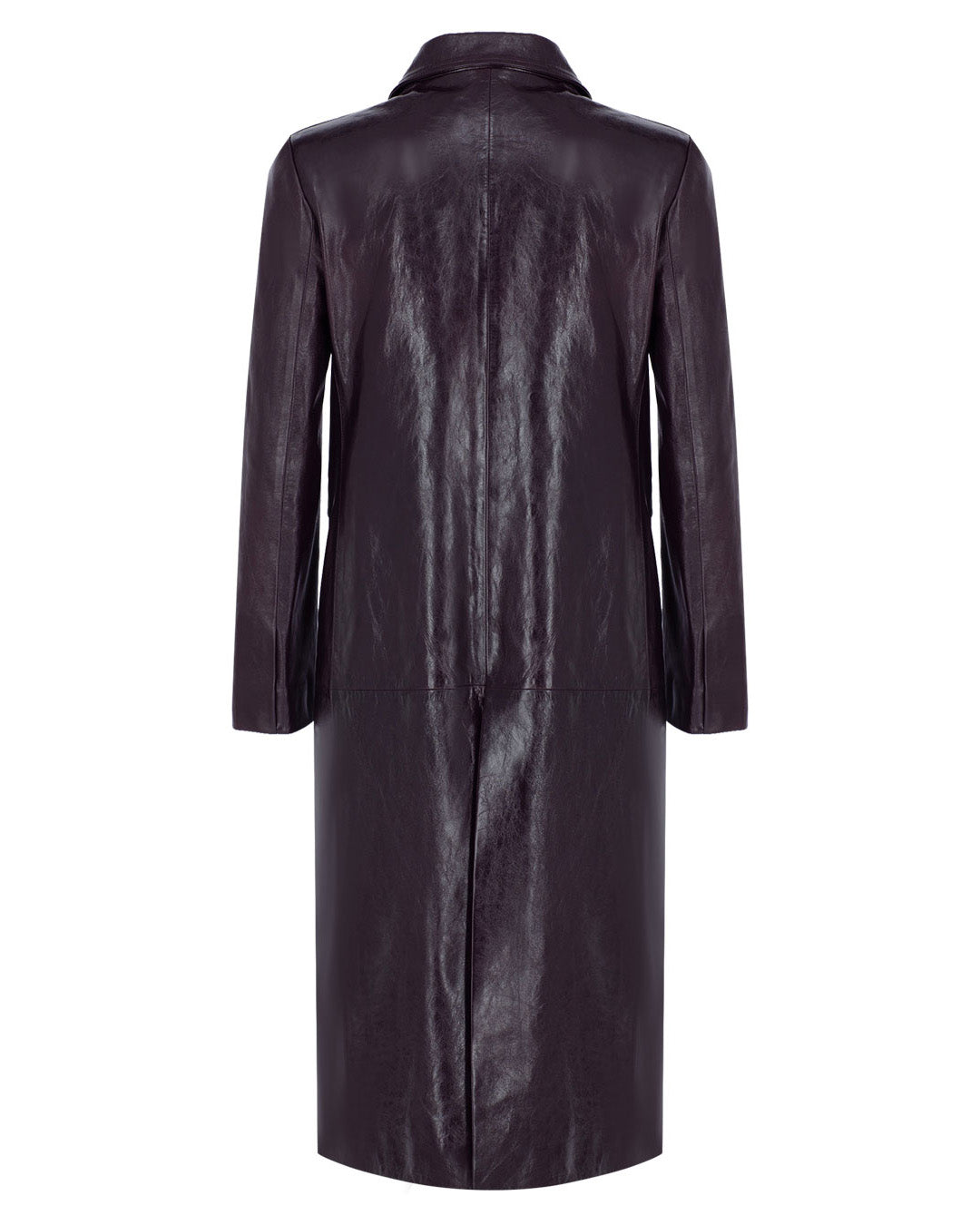 Wrap Leather Coat