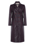 Wrap Leather Coat