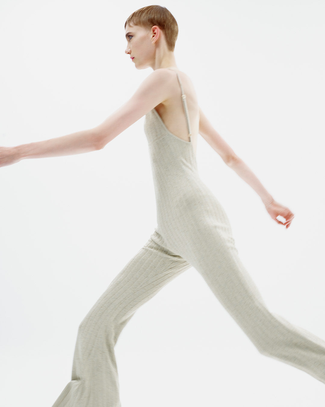 Flared Knit Catsuit