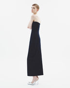 Strapless Denim Maxi Dress