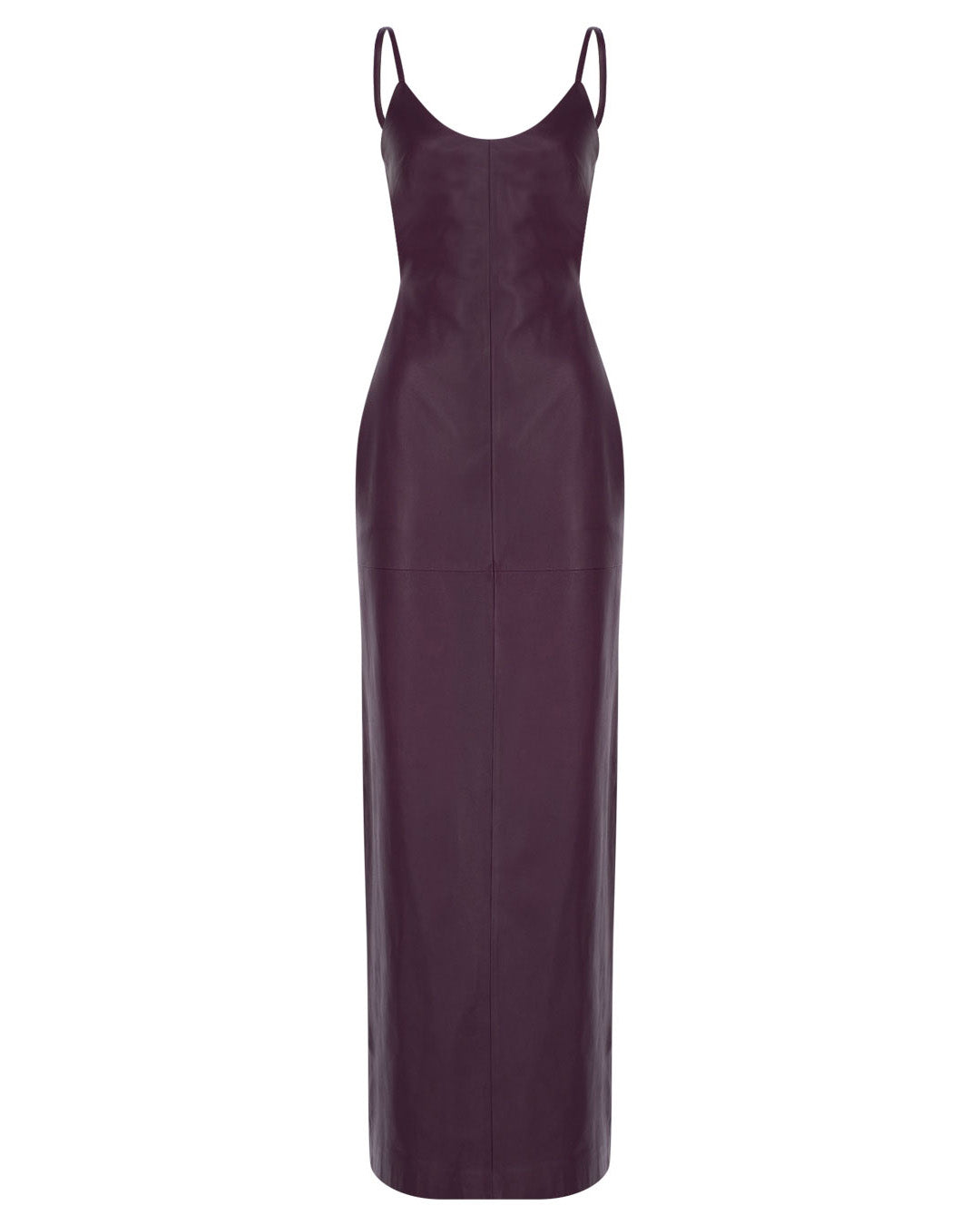 Maxi Backless Leather Dress 10