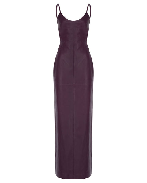 backless faux leather dress Maxi 10 The regular fit provides