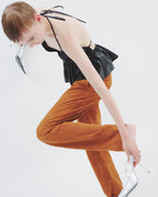 Low Waisted Suede Pants