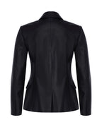Buttonup Leather Blazer