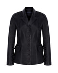 Buttonup Leather Blazer