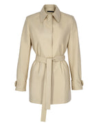Short Leather Trench