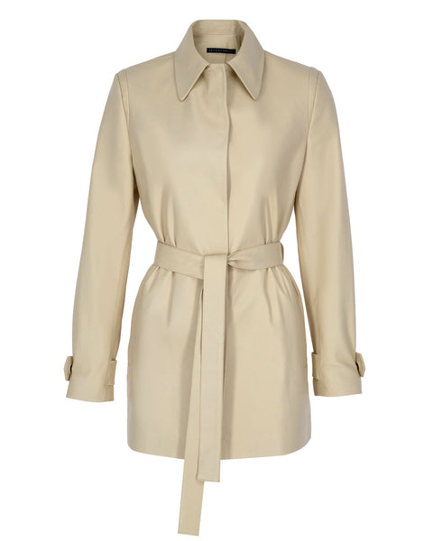 Short Leather Trench – Zeynep Arcay