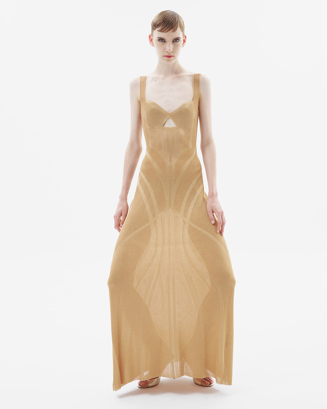 Corset Knit Maxi Dress