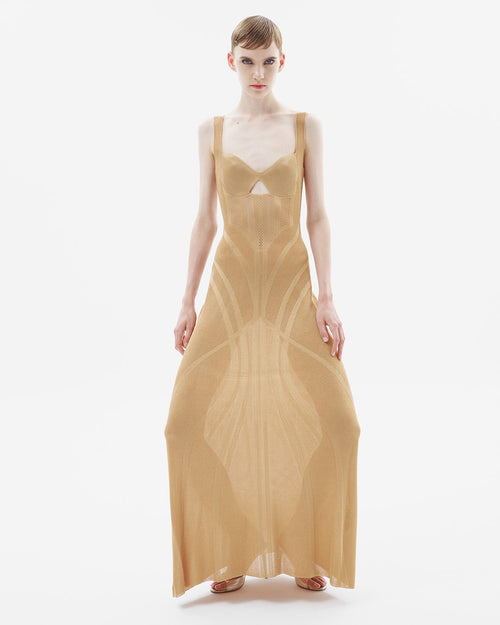 Corset Knit Maxi Dress