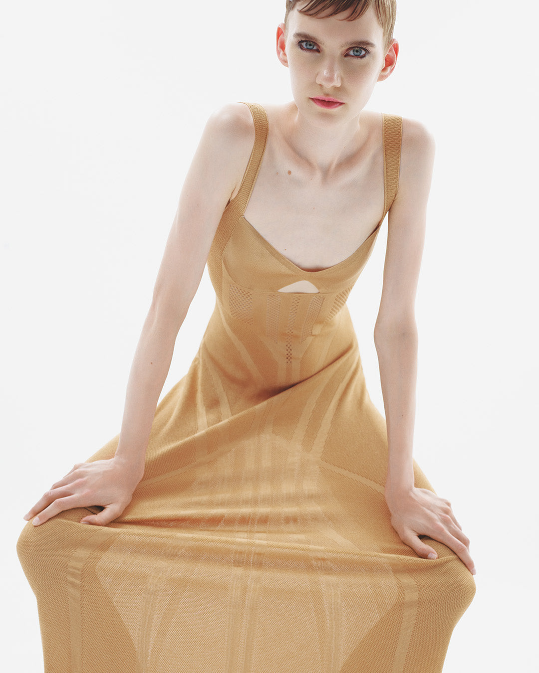 Corset Knit Maxi Dress