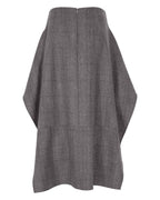 Flare Midi Wool Skirt