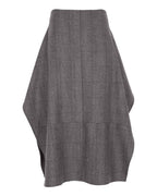 Flare Midi Wool Skirt