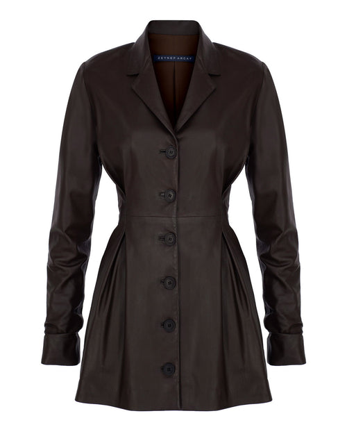 Ajda Leather Dress
