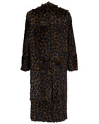 Leopard Print Shearling Coat