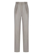 Pleated Leather Pants