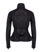 Peplum Leather Biker