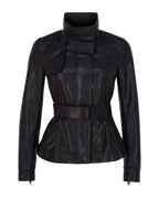 Peplum Leather Biker
