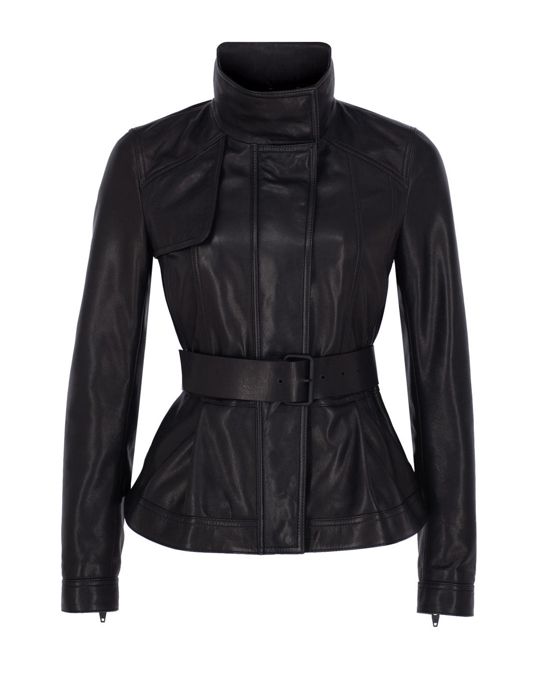 Peplum Leather Biker