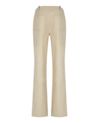 Zipped Cigaret Leather Pants