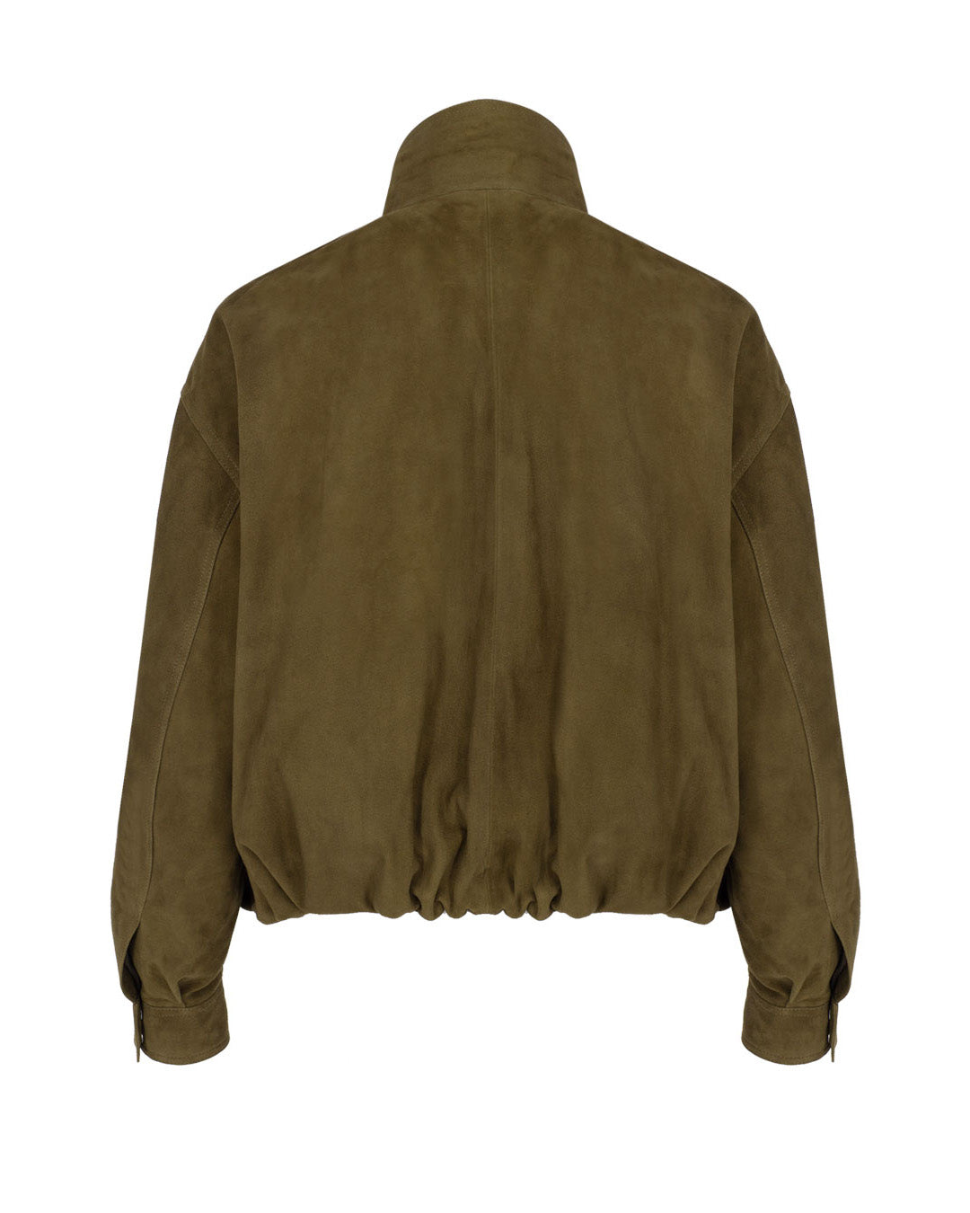Oversized Suede Bomber