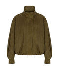 Oversized Suede Bomber