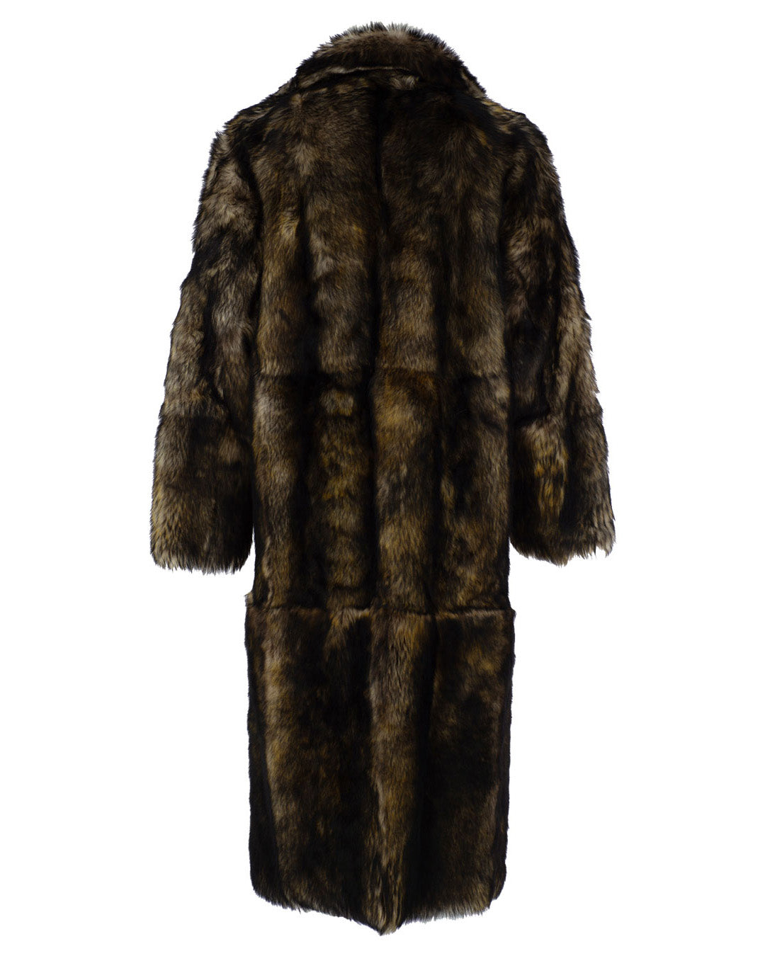 Fox Print Shearling Coat