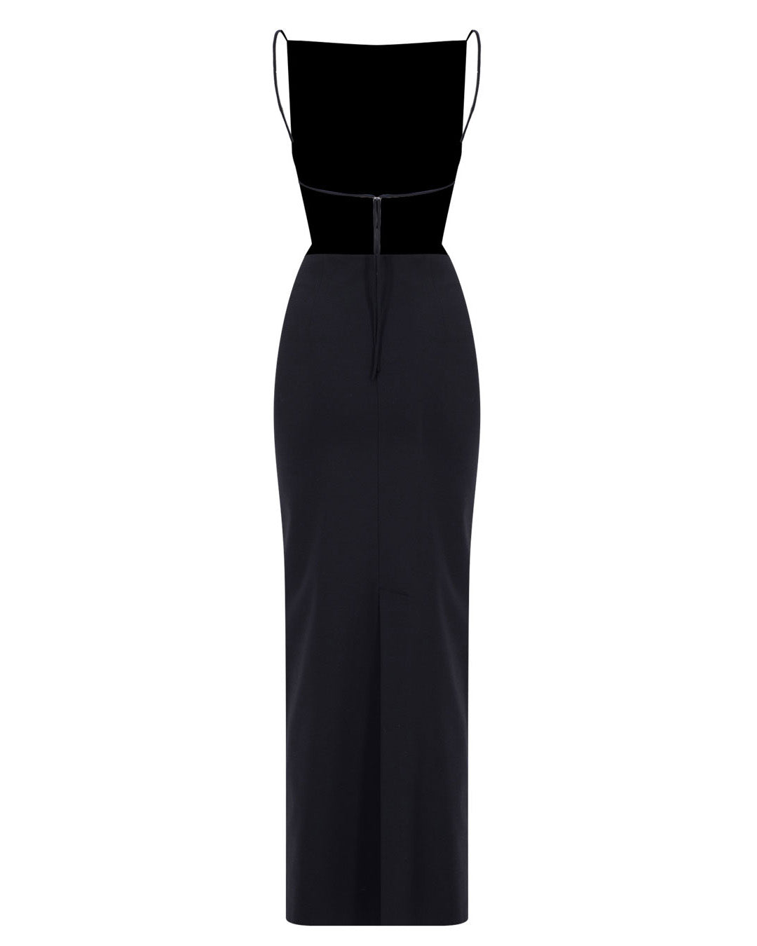 Backless Wool Maxi Dress