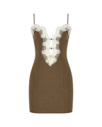 Zeynep Arçay Resort 2026 - Lace Detailed Mini Wool Dress