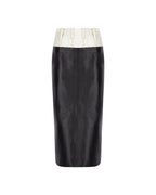 Zeynep Arçay Resort 2026 - Lace Midi Leather Skirt