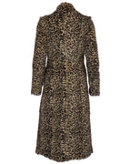 Leapard Print Shearling Coat