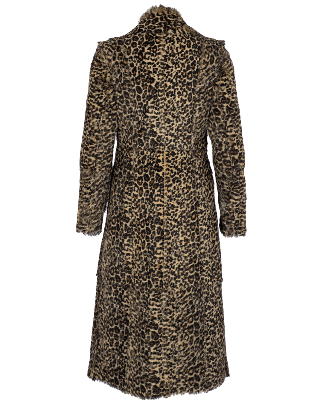 Leapard Print Shearling Coat