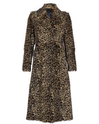 Leapard Print Shearling Coat