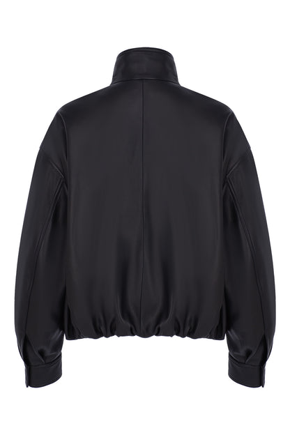 Leather Bomber Jacket LOOK 03 - Camille Charrière x Zeynep Arçay Collection