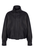 Leather Bomber Jacket LOOK 03 - Camille Charrière x Zeynep Arçay Collection