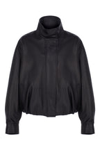 Leather Bomber Jacket LOOK 03 - Camille Charrière x Zeynep Arçay Collection