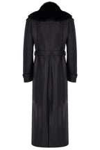Leather Trench Coat with Detachable Fur Collar LOOK 04 - Camille Charrière x Zeynep Arçay Collection
