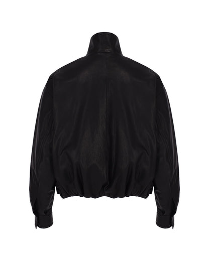 Leather Bomber Jacket