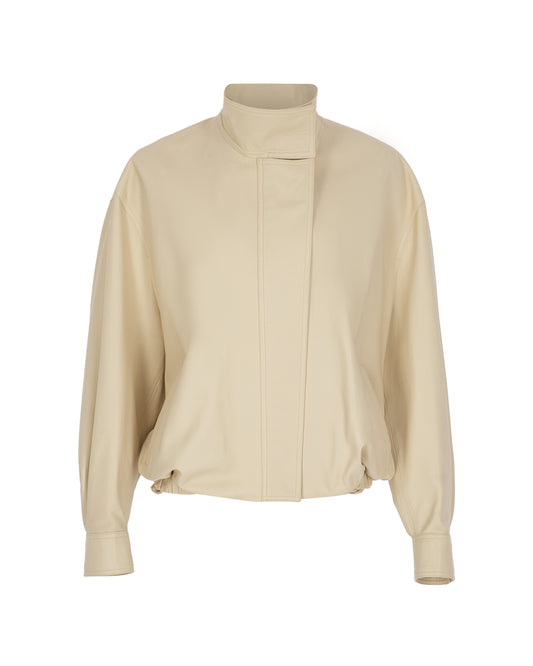 Zeynep Arçay Resort 2026 - Leather Bomber Jacket