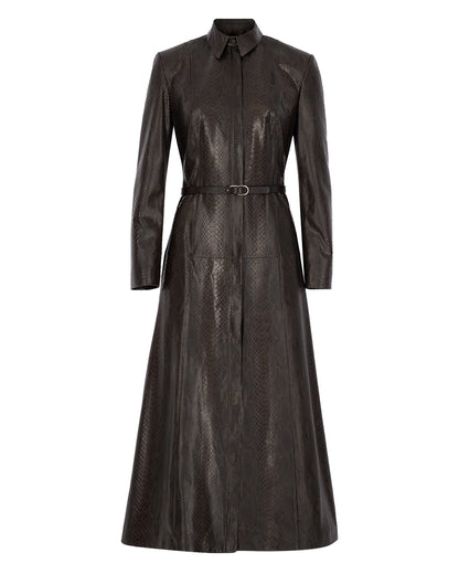 Zeynep Arçay Resort 2026 - Leather Coat Dress