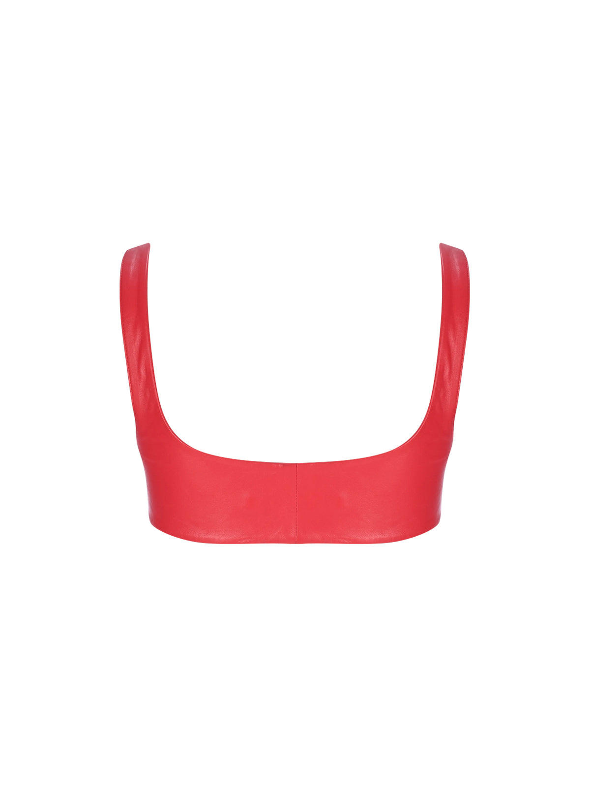 Leather Crop Tank Top