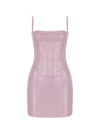 Leather Mini Bra Dress